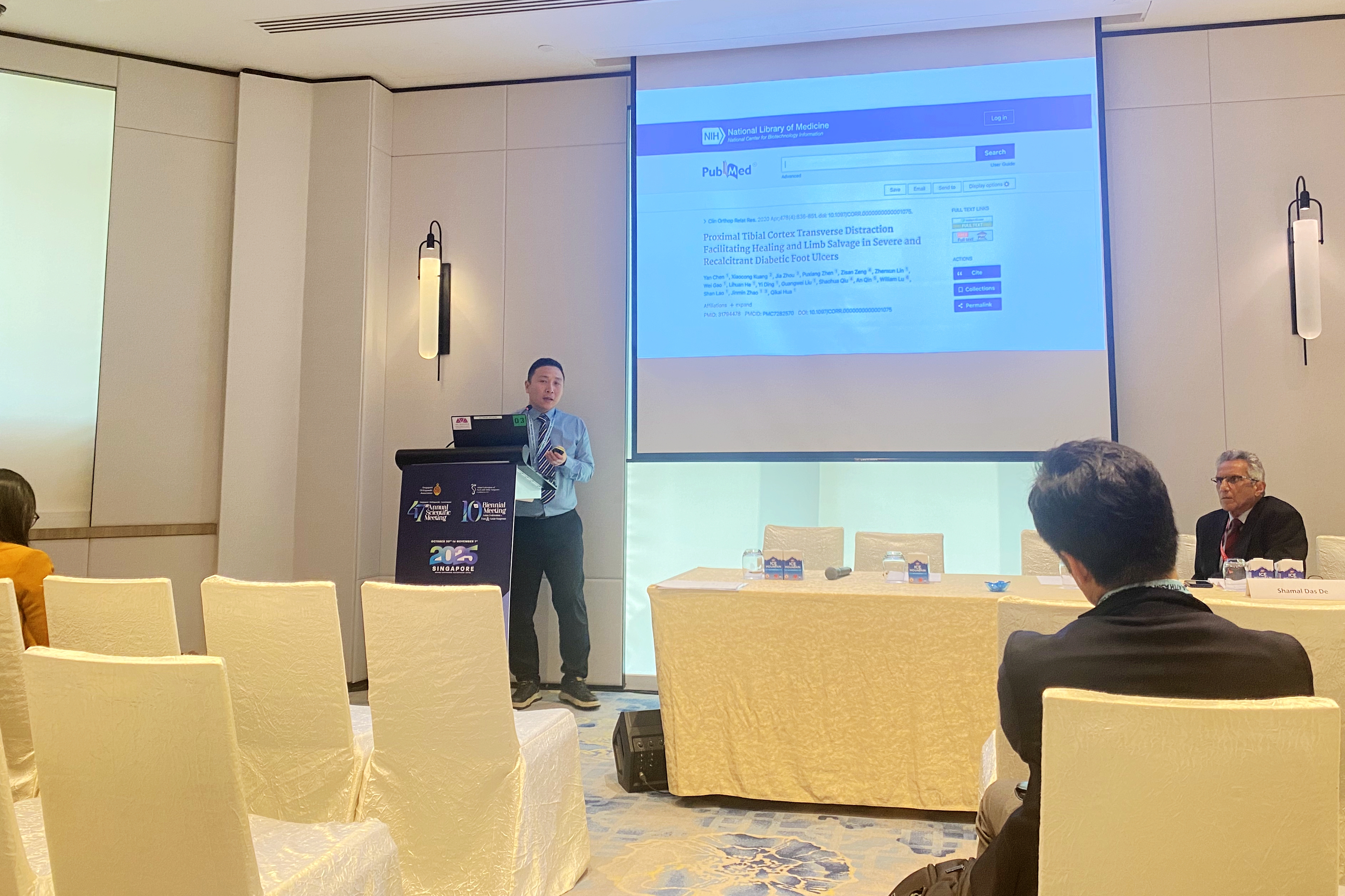 夷陵人民医院骨科医生肖宁登上国际学术舞台