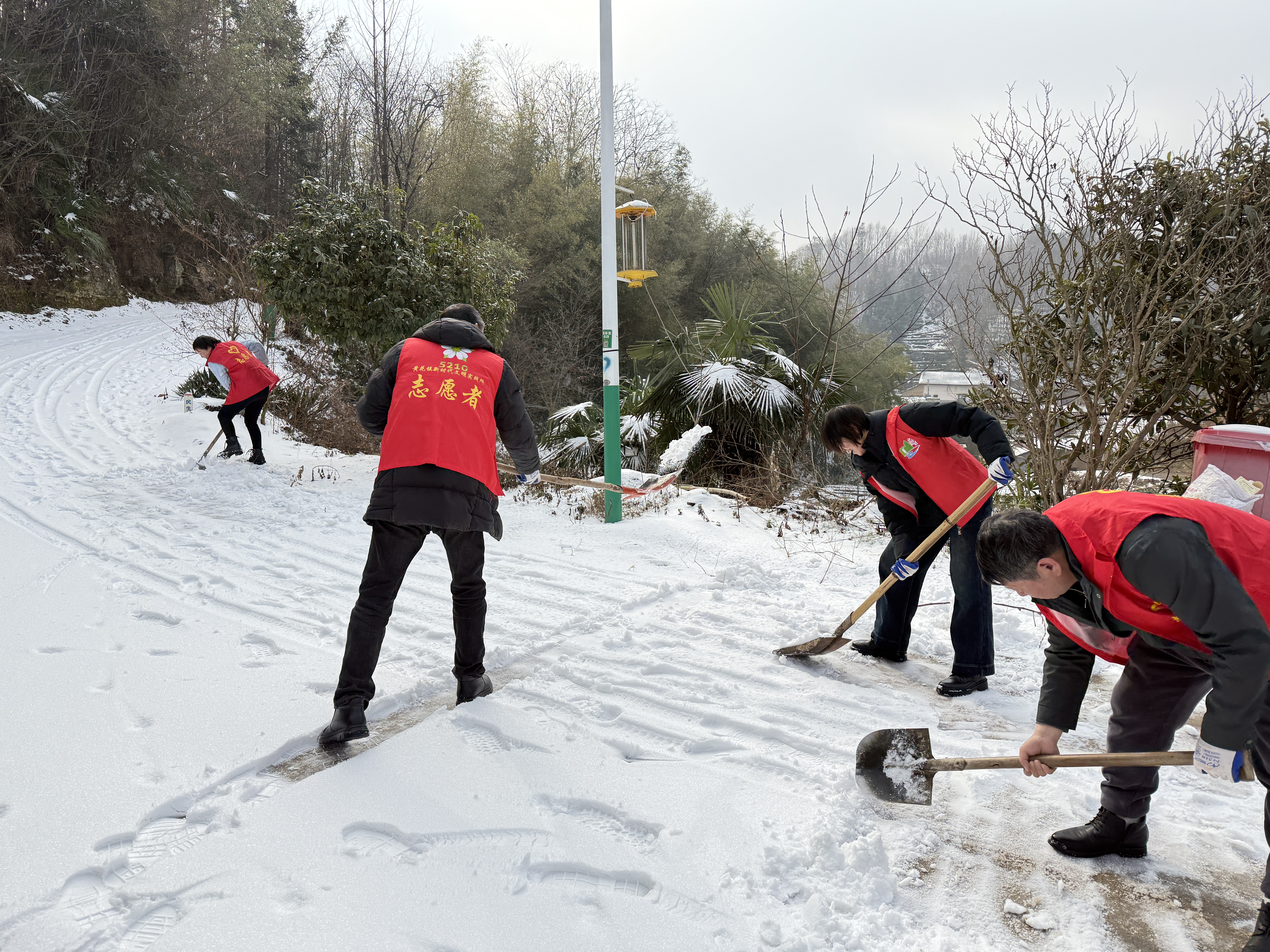 【新时代文明实践】除雪融冰保畅通 文明实践暖寒冬