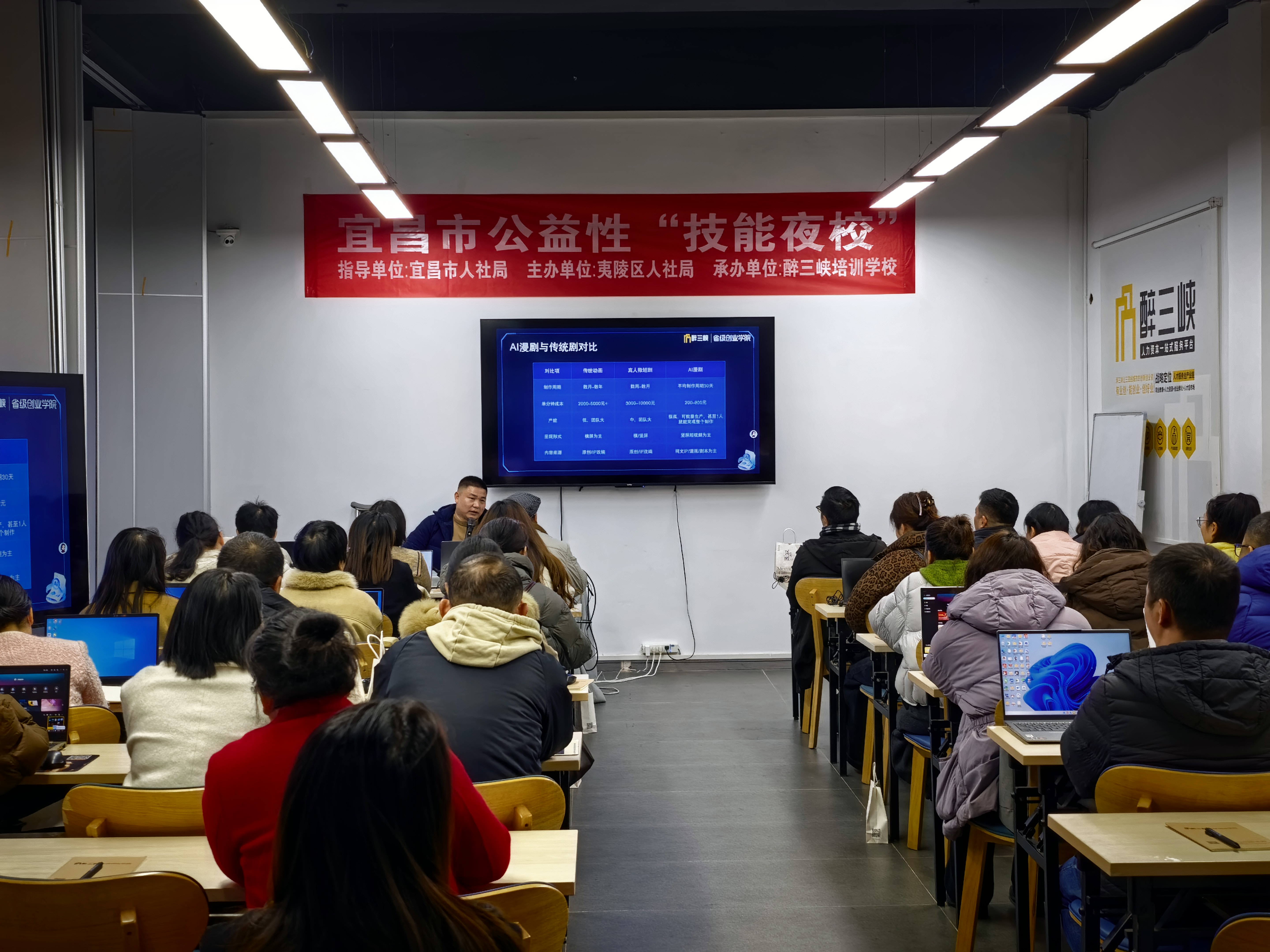 夷陵区在全市率先开办“AI漫剧制作”技能夜校