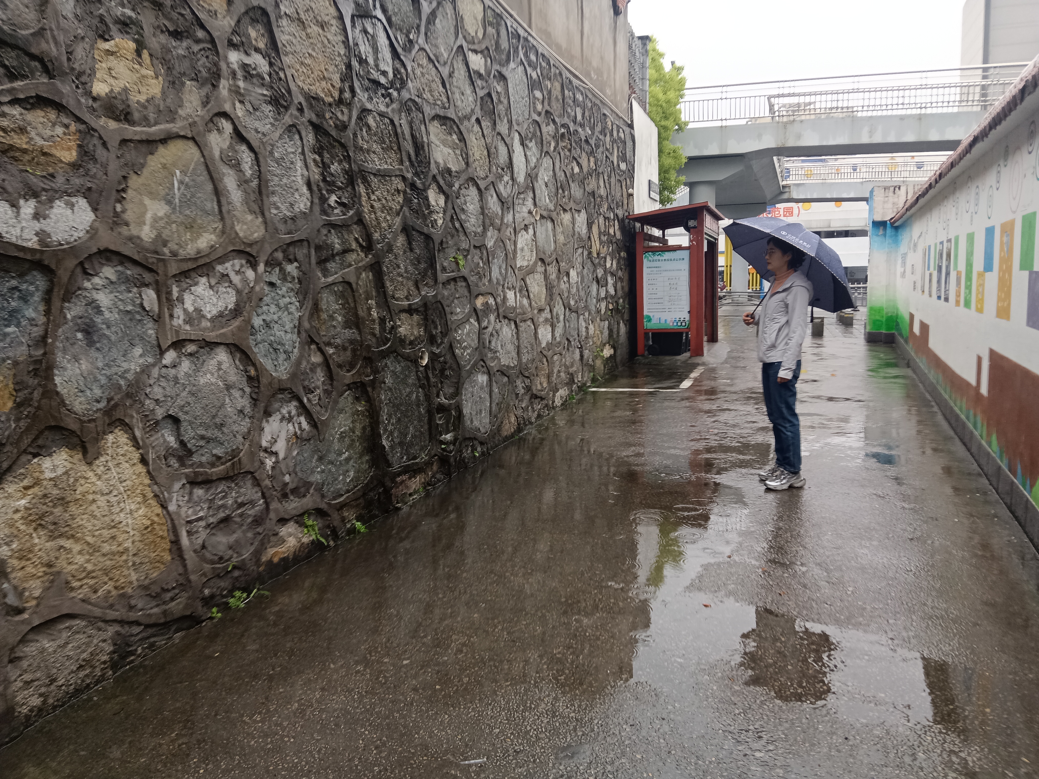 平湖社区：雨天巡查排隐患 筑牢社区“安全网”