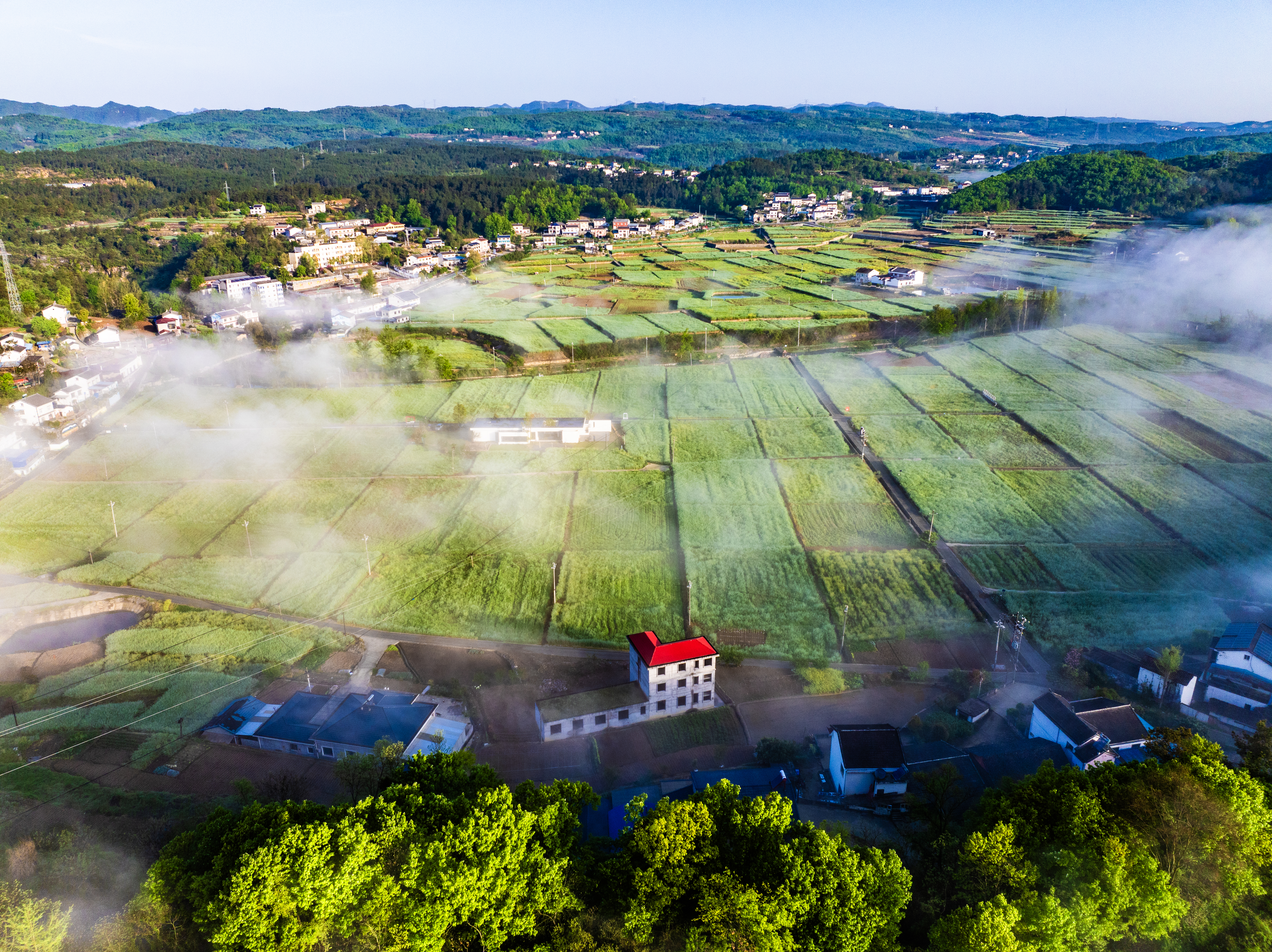 南垭晨雾恍若仙境