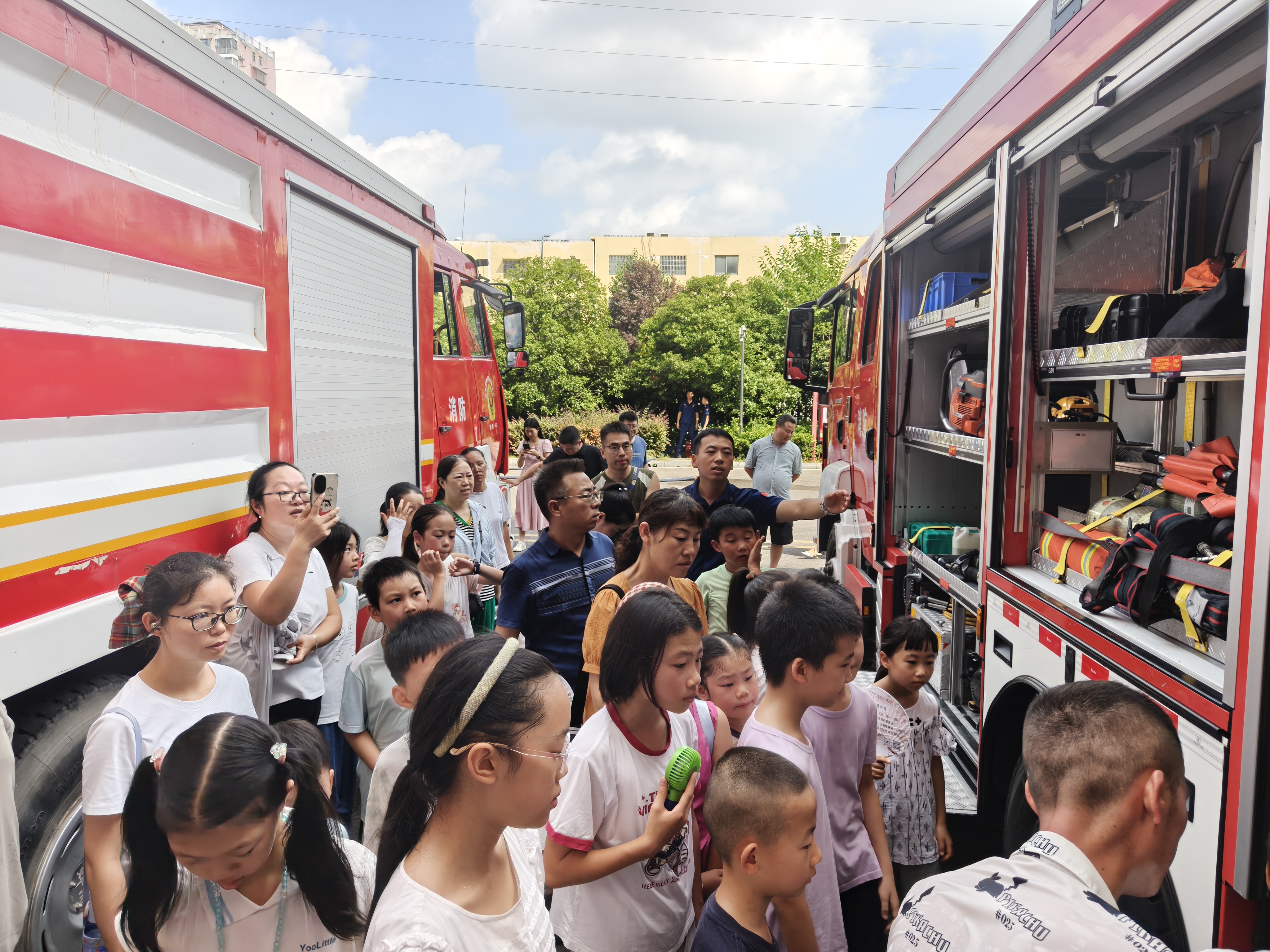 【我在夷陵区新时代文明实践中心过暑假】 夷陵：夏日多巴胺  消防“趣”体验