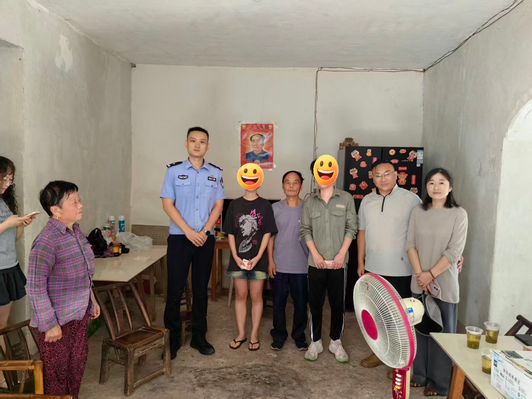 暖心帮扶送温情 警民同心护学子——黄花派出所走访慰问辖区困境姐弟