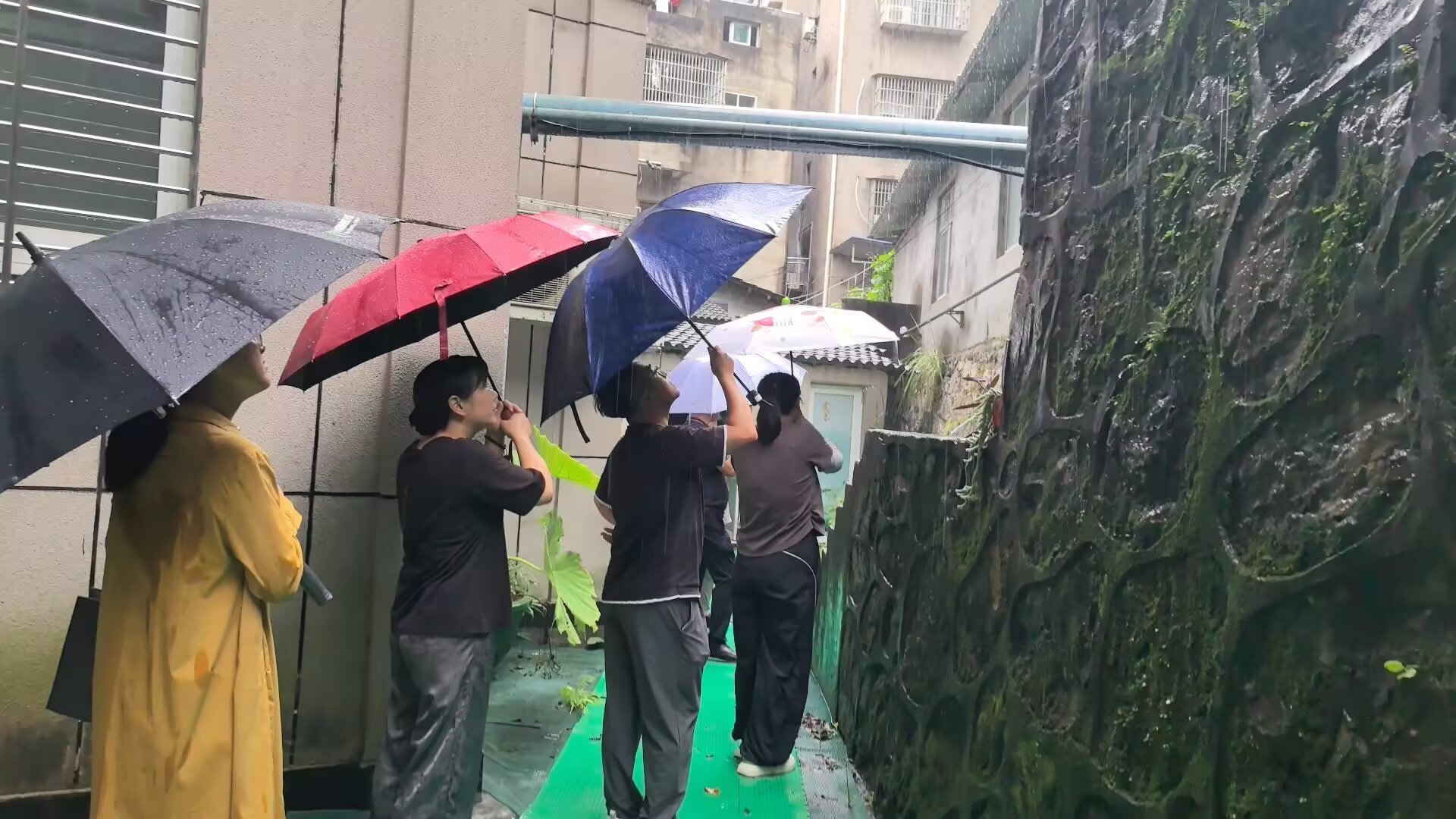 峡江社区：雨后巡查不松懈 排查地灾隐患守平安
