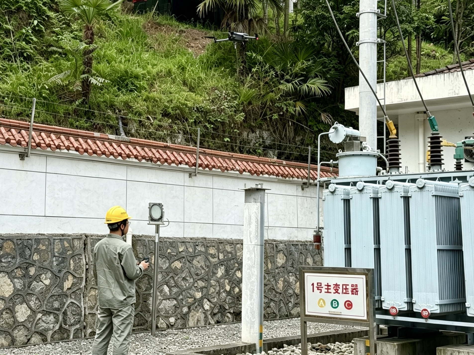 夷陵供电：无人机高空“鹰眼” 排查瓦斯继电器安全隐患