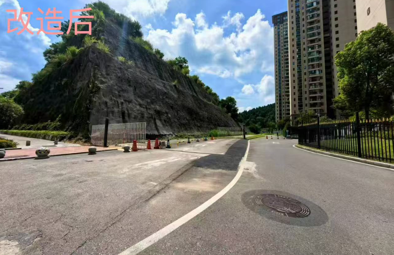 锦湖社区：办好民生微实事 小区出入口焕新升级